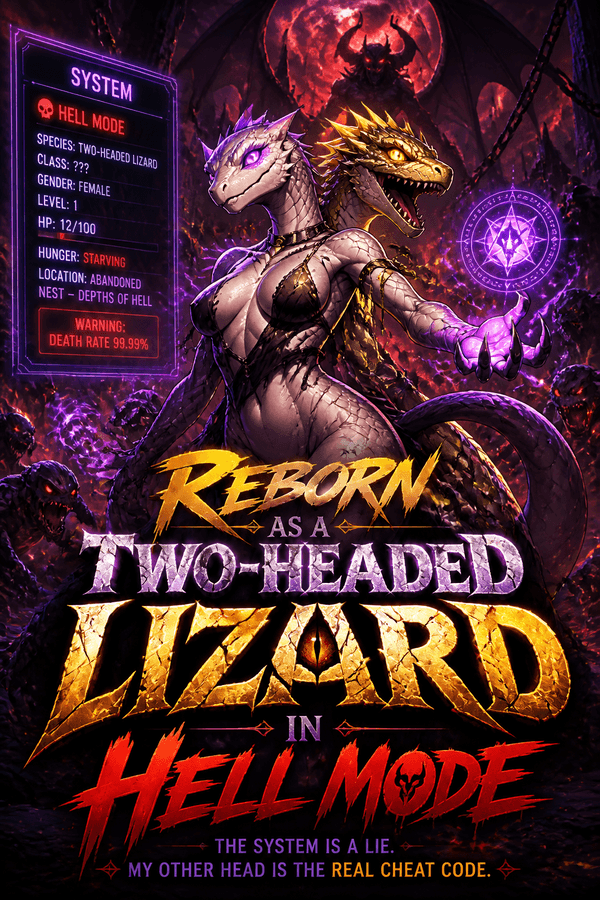 Reborn as a Two-Headed Lizard in Hell Mode