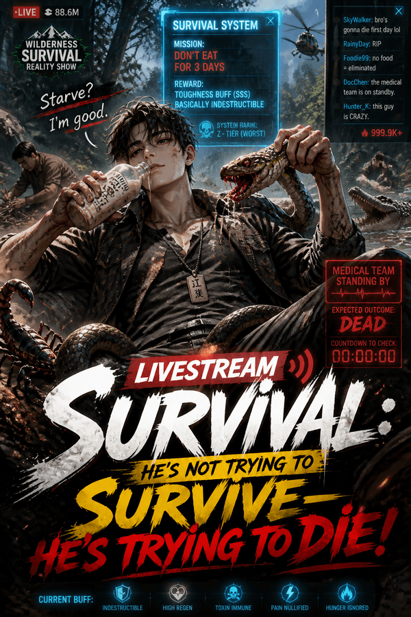 Livestream Survival: He's Not Trying to Survive—He's Trying to Die!