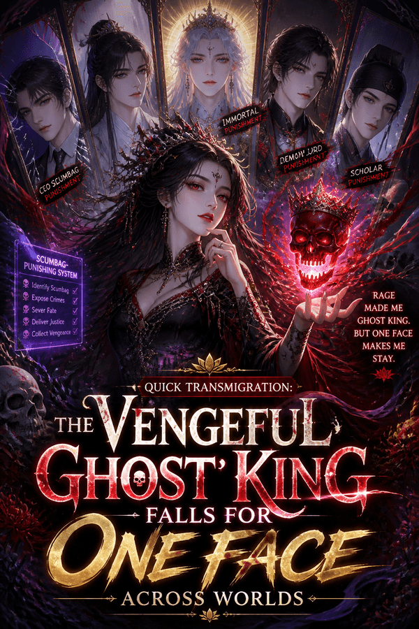 Quick Transmigration: The Vengeful Ghost King Falls for One Face Across Worlds