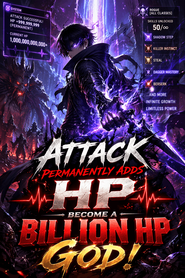 Attack Permanently Adds HP, Become a Billion HP God!