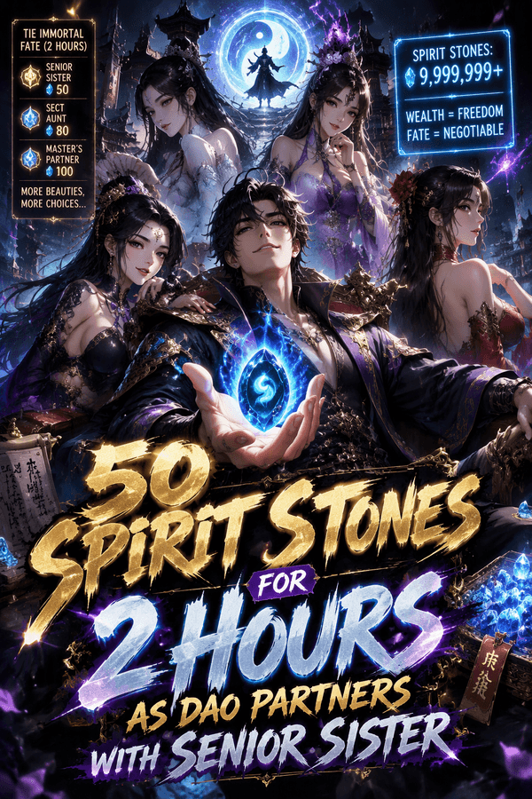 50 Spirit Stones for 2 Hours as Dao Partners with Senior Sister