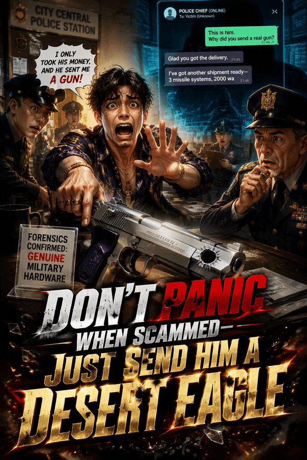 Don't Panic When Scammed—Just Send Him a Desert Eagle