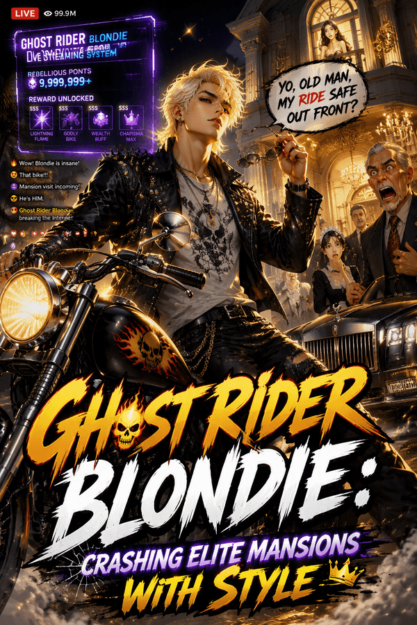 Ghost Rider Blondie: Crashing Elite Mansions with Style