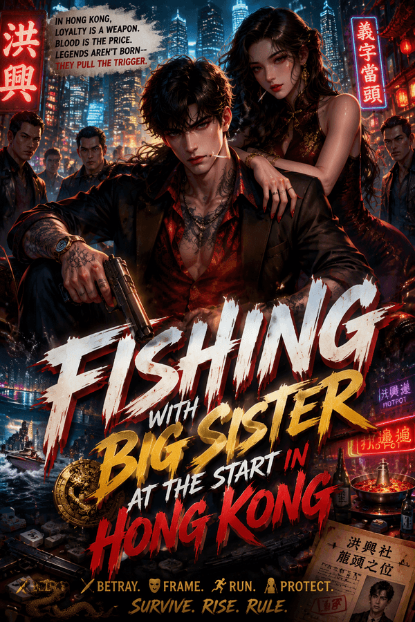 Fishing with Big Sister at the Start in Hong Kong