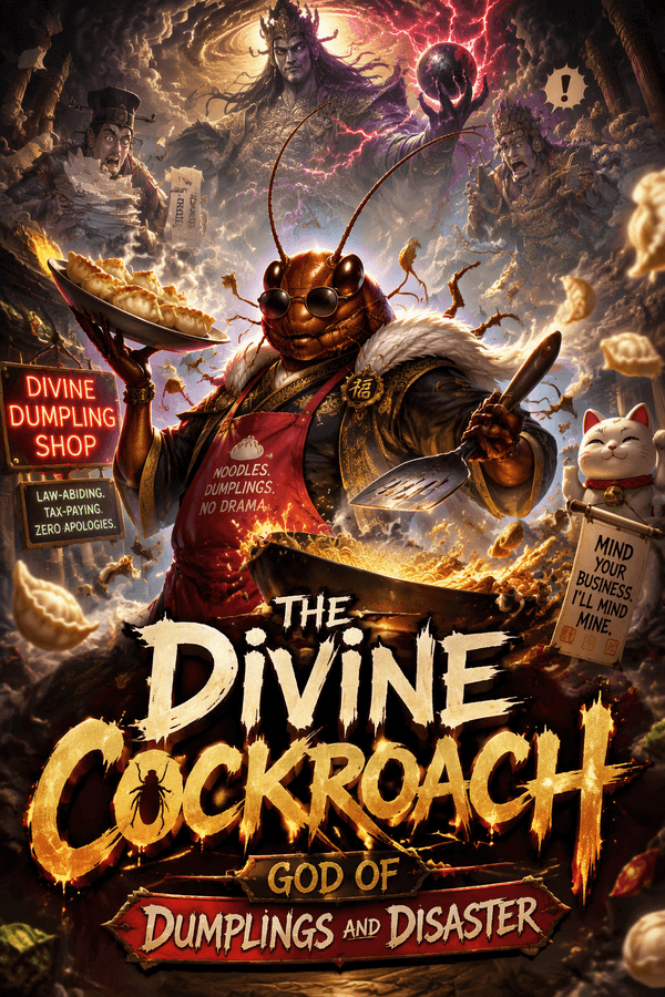 The Divine Cockroach: God of Dumplings and Disaster