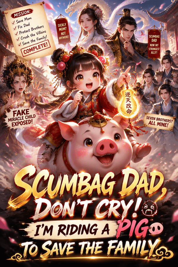 Scumbag Dad, Don't Cry! I'm Riding a Pig to Save the Family
