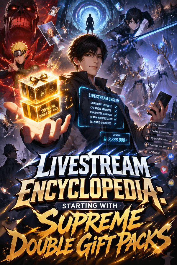 Livestream Encyclopedia: Starting with Supreme Double Gift Packs