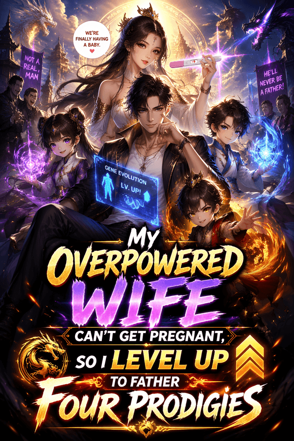 My Overpowered Wife Can't Get Pregnant, So I Level Up to Father Four Prodigies
