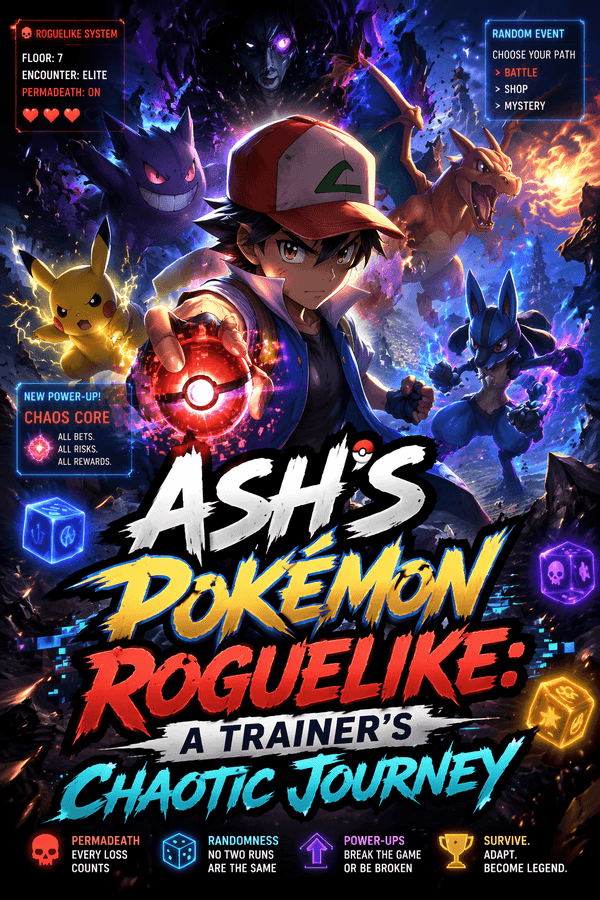 Ash's Pokémon Roguelike: A Trainer's Chaotic Journey