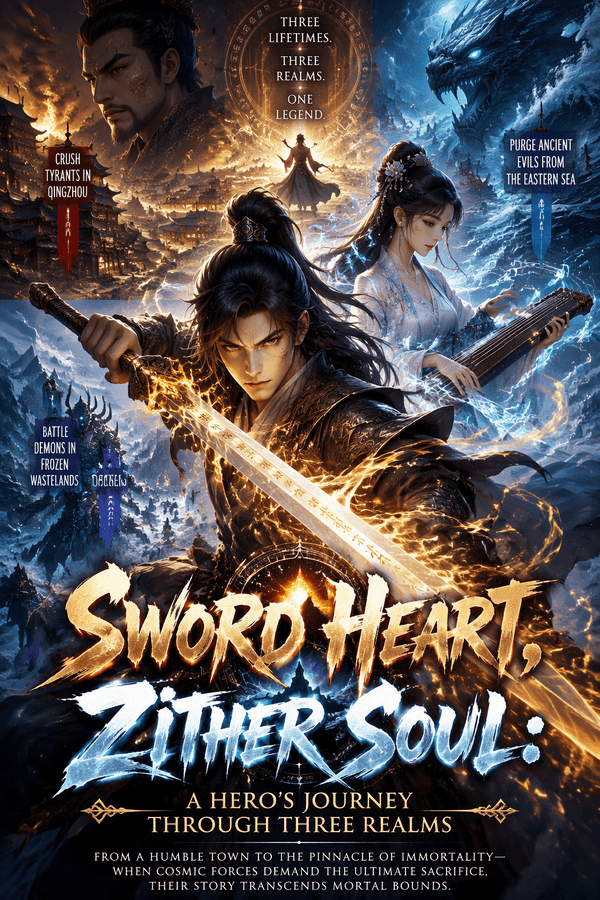 Sword Heart, Zither Soul: A Hero's Journey Through Three Realms