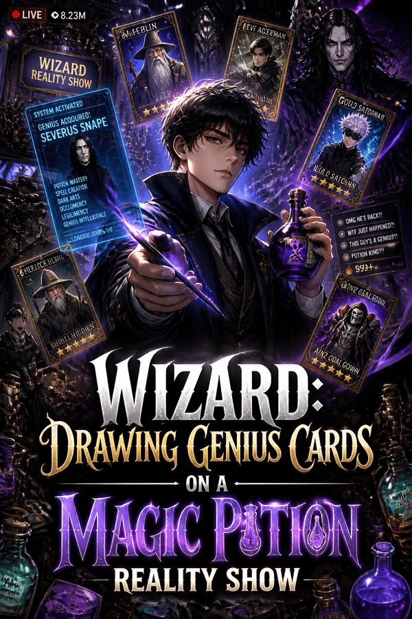 Wizard: Drawing Genius Cards on a Magic Potion Reality Show