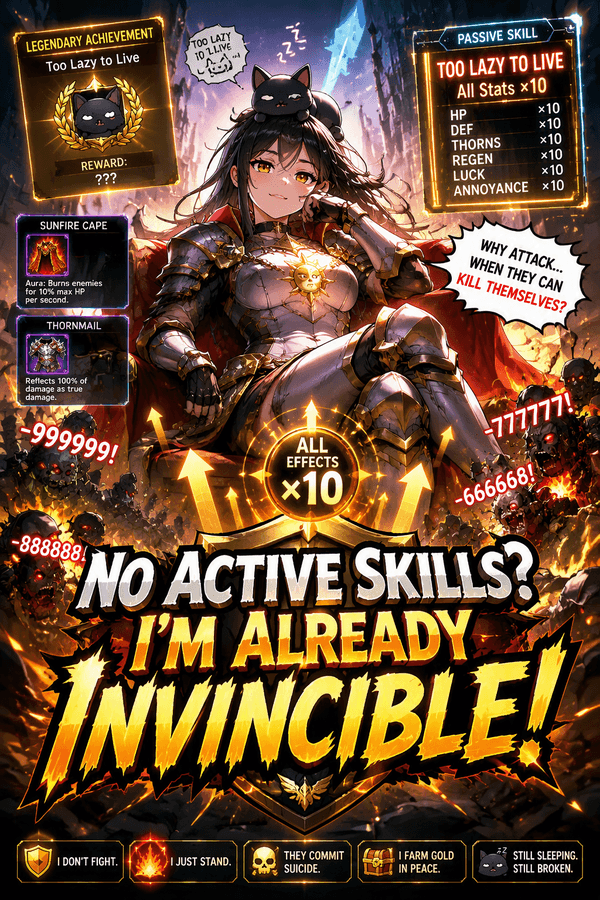 No Active Skills? I'm Already Invincible!