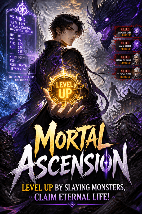 Mortal Ascension: Level Up by Slaying Monsters, Claim Eternal Life!