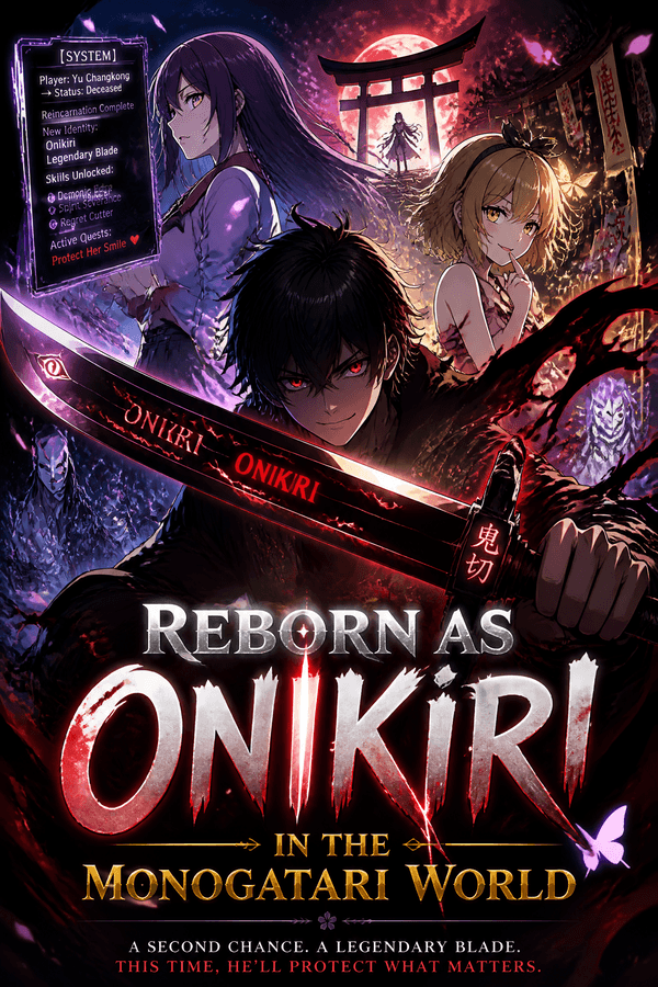Reborn as Onikiri in the Monogatari World