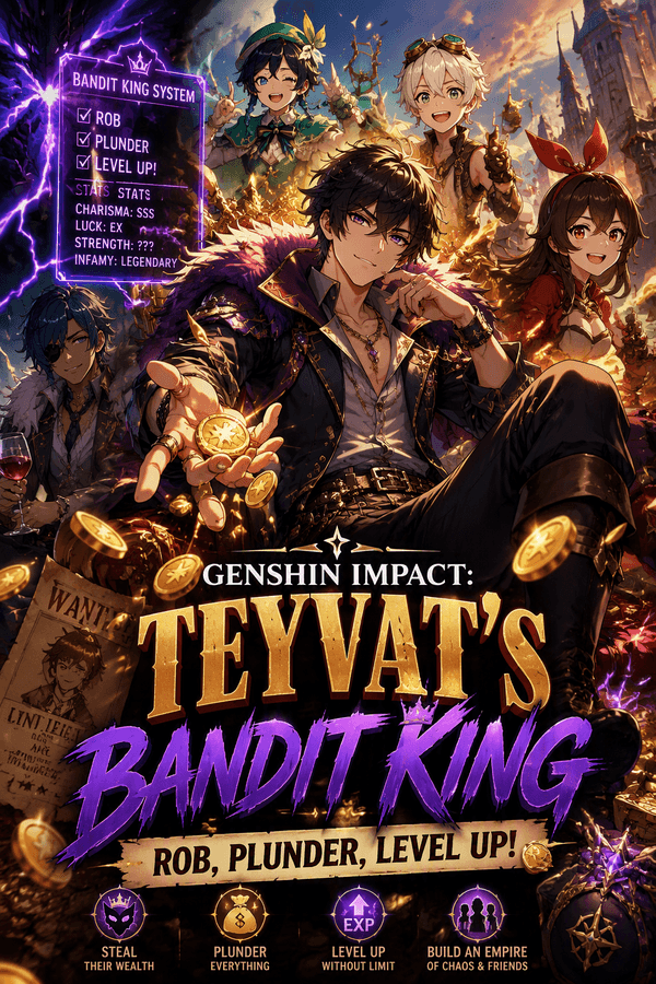 Genshin Impact: Teyvat's Bandit King — Rob, Plunder, Level Up!