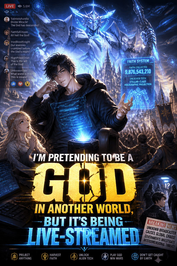 I'm Pretending to Be a God in Another World, But It's Being Live-Streamed