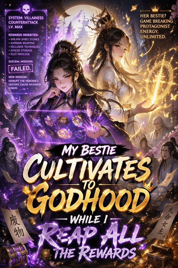 My Bestie Cultivates to Godhood While I Reap All the Rewards