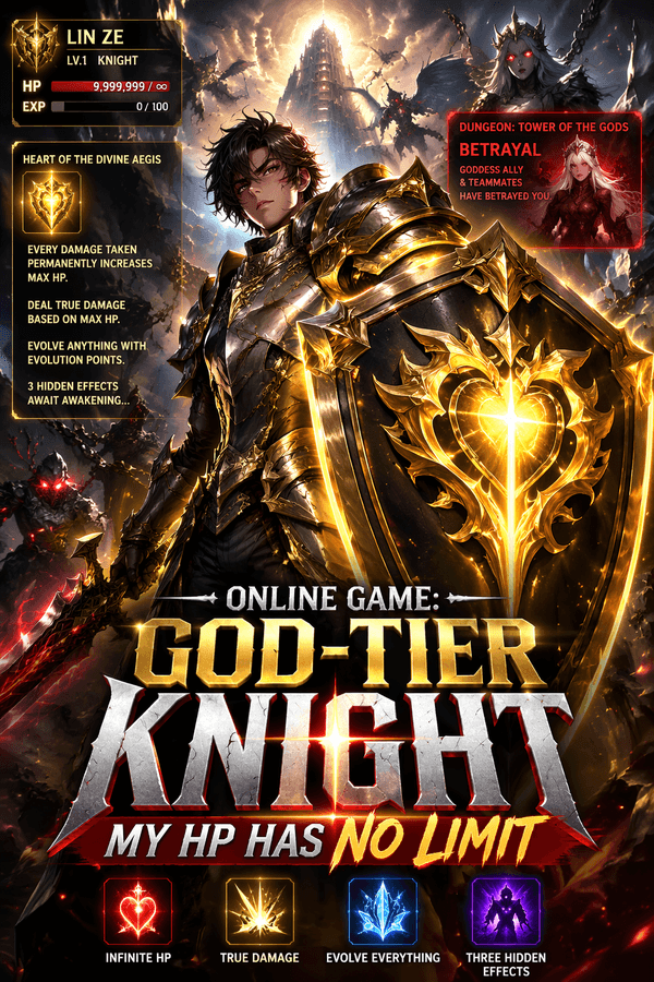 Online Game: God-Tier Knight, My HP Has No Limit