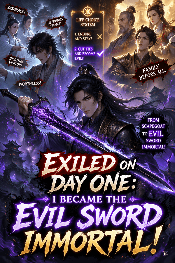 Exiled on Day One: I Became the Evil Sword Immortal!