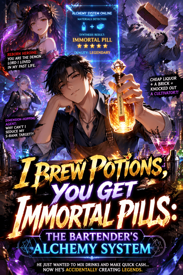 I Brew Potions, You Get Immortal Pills: The Bartender's Alchemy System
