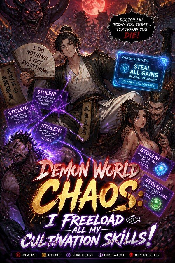 Demon World Chaos: I Freeload All My Cultivation Skills!
