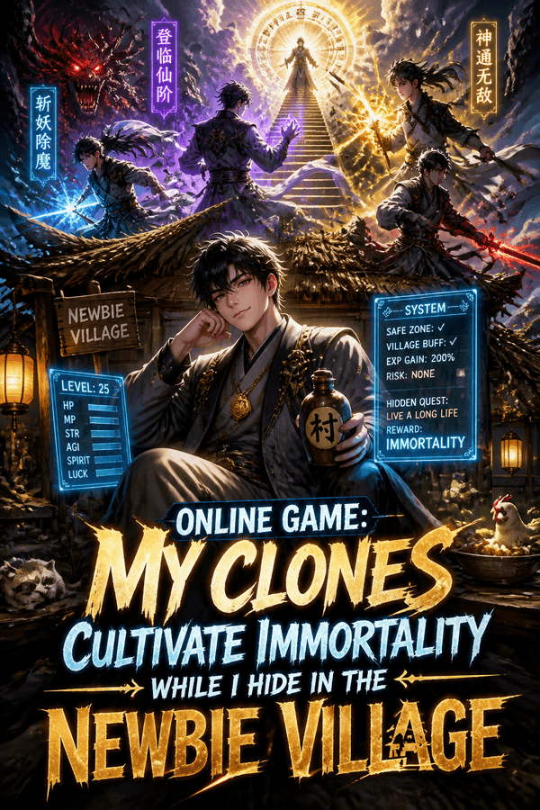 Online Game: My Clones Cultivate Immortality While I Hide in the Newbie Village