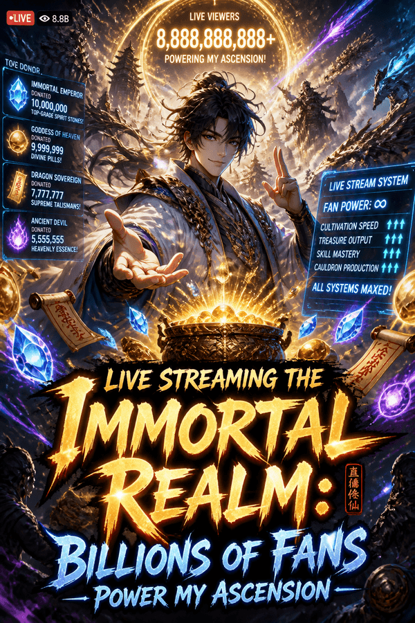Live Streaming the Immortal Realm: Billions of Fans Power My Ascension