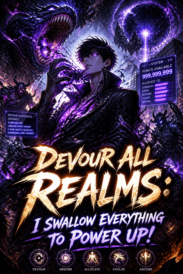 Devour All Realms: I Swallow Everything to Power Up!