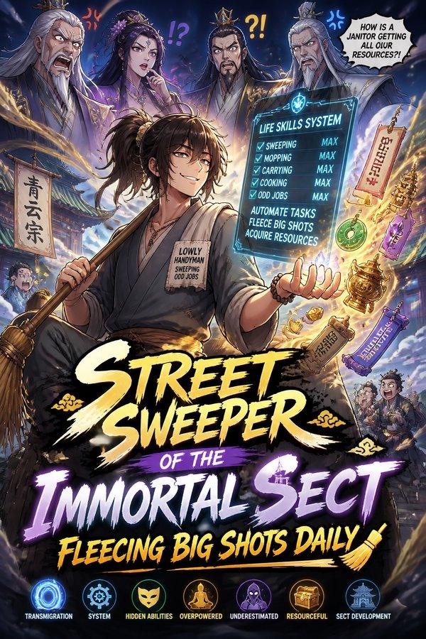 Street Sweeper of the Immortal Sect: Fleecing Big Shots Daily