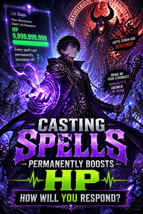 Casting Spells Permanently Boosts HP—How Will You Respond?