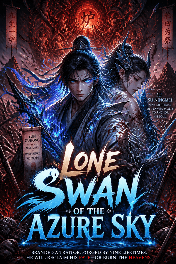 Lone Swan of the Azure Sky