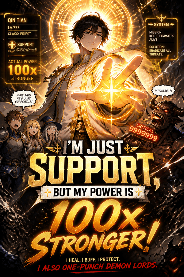 I'm Just Support, But My Power is 100x Stronger!