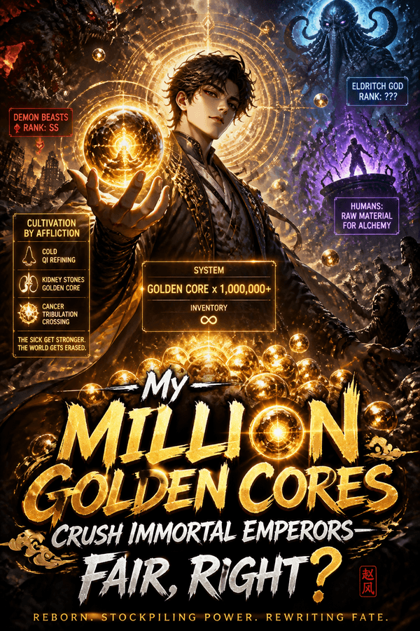 My Million Golden Cores Crush Immortal Emperors—Fair, Right?