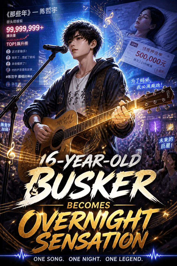 16-Year-Old Busker Becomes Overnight Sensation