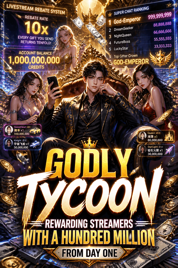 Godly Tycoon: Rewarding Streamers with a Hundred Million from Day One