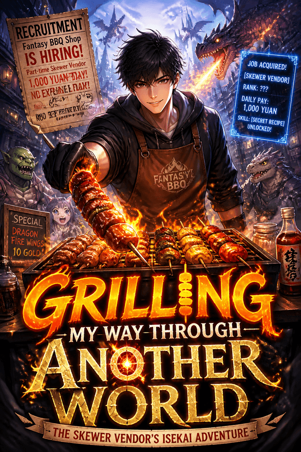 Grilling My Way Through Another World: The Skewer Vendor's Isekai Adventure