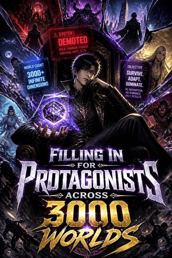 Filling In for Protagonists Across 3000 Worlds