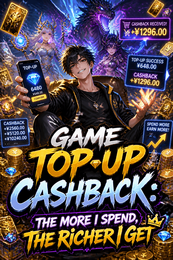 Game Top-Up Cashback: The More I Spend, The Richer I Get