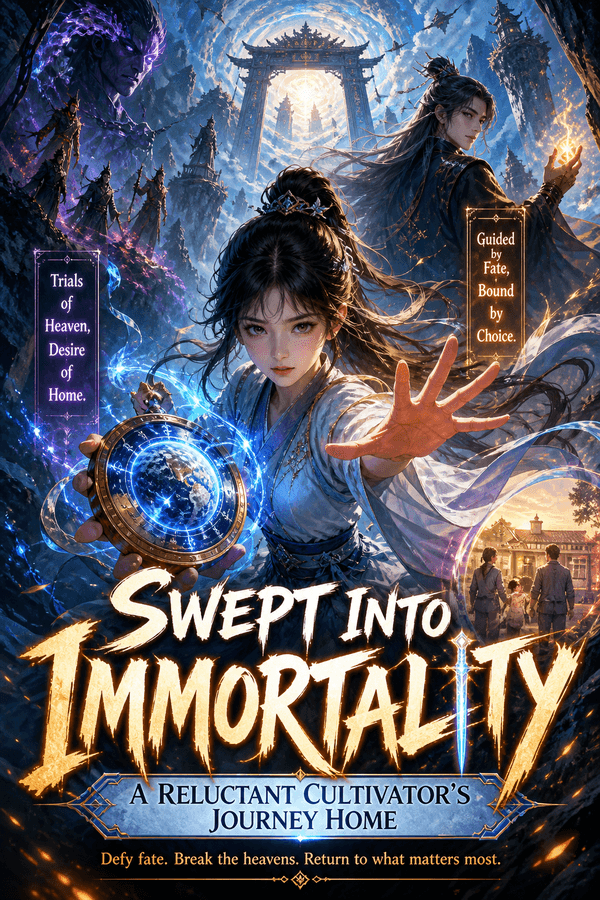 Swept Into Immortality: A Reluctant Cultivator's Journey Home