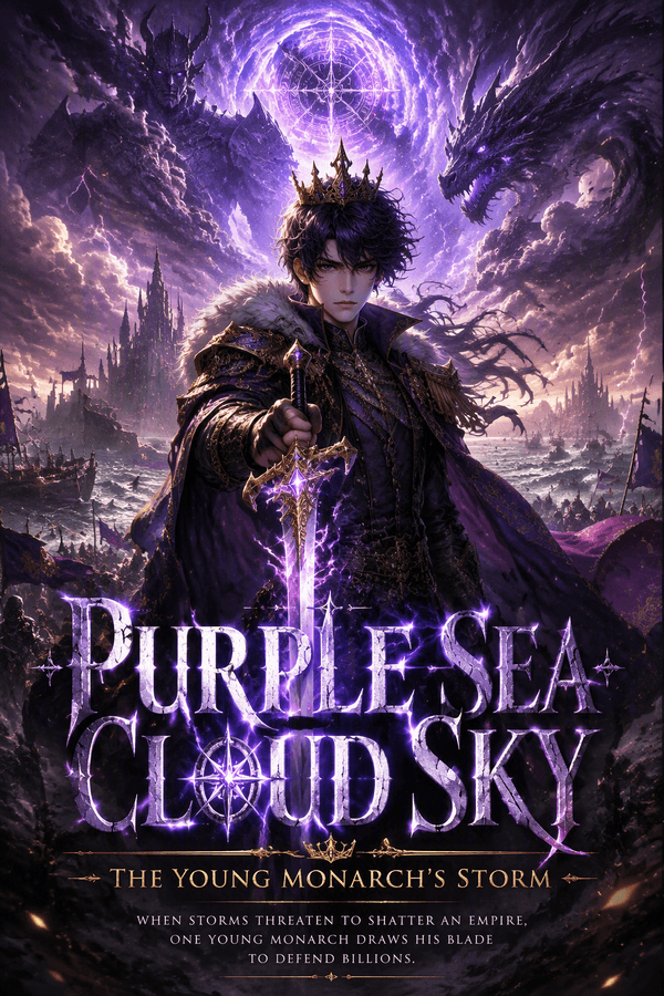 Purple Sea Cloud Sky: The Young Monarch's Storm