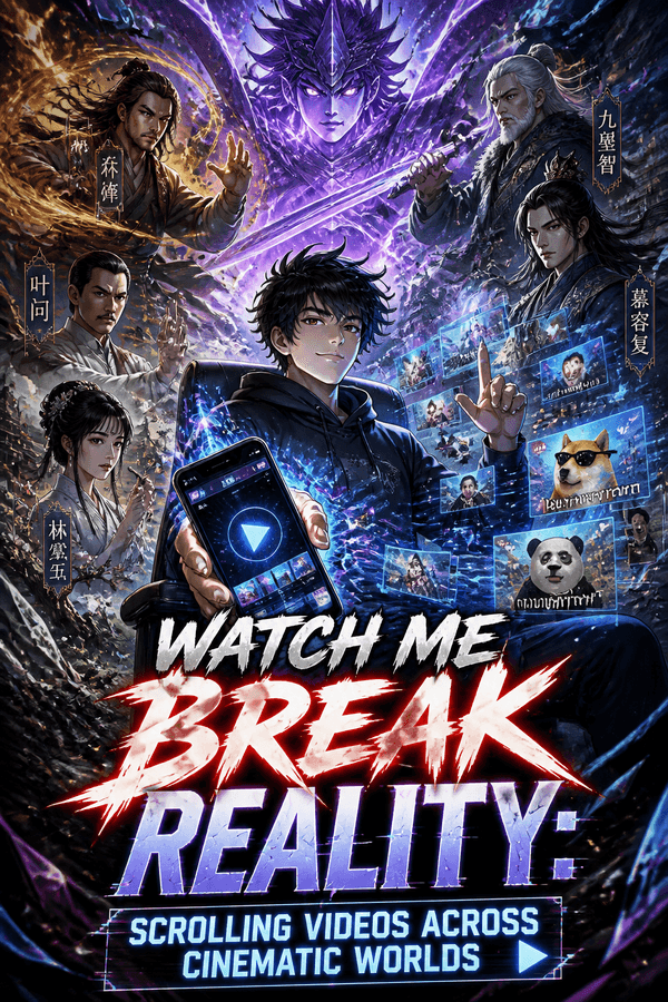 Watch Me Break Reality: Scrolling Videos Across Cinematic Worlds