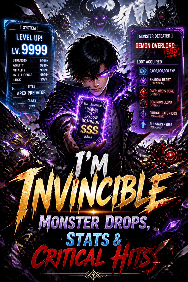 I'm Invincible: Monster Drops, Stats & Critical Hits
