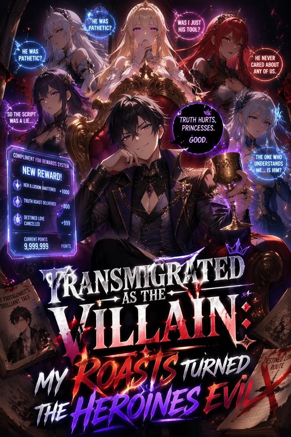 Transmigrated as the Villain: My Roasts Turned the Heroines Evil