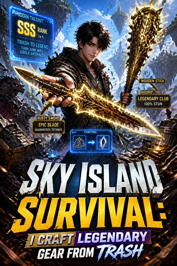 Sky Island Survival: I Craft Legendary Gear from Trash