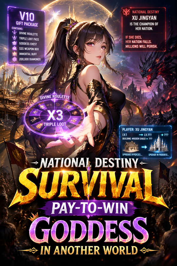 National Destiny Survival: Pay-to-Win Goddess in Another World